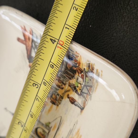 VINTAGE VICTORIA B.C. ENGLAND LANCASTER LTD & SANDLAND WARE SOUVENIR BUTTER DISH - Picture 7 of 11